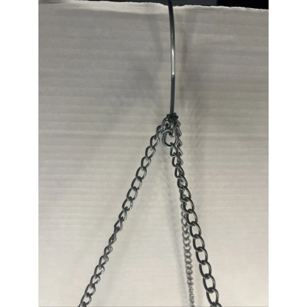 2-Tier Kitchen Hanging Fruit Basket Wire Hanging Collapsible Basket Read Vtg